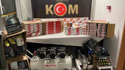 KÜTAHYA’DA 19 BİN ADET İÇİ DOLU MAKARON, 19 KİLOGRAM KIYILMIŞ