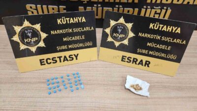 KÜTAHYA’DA BİR ŞAHSIN ÜZERİNDE UYUŞTURUCU ELE GEÇİRİLDİ