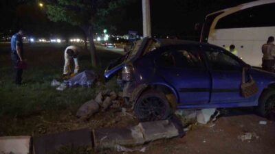 KÜTAHYA'DA FECİ KAZA: 1 ÖLÜ, 4 YARALI