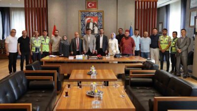 HİZMET-İŞ SENDİKASI KÜTAHYA ŞUBE BAŞKANI SELAHATTİN ÖDEMİŞ VE SENDİKA TEMSİLCİLERİNDEN