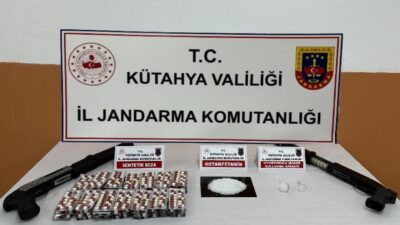 KÜTAHYA'DA APART OTELDE UYUŞTURUCU VE SİLAH ELE GEÇİRİLDİ: 3 ŞÜPHELİ