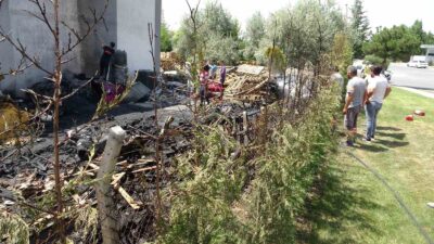 KÜTAHYA'DA BİR PLASTİK FABRİKASINDA ÇIKAN YANGIN KORKUTTU.