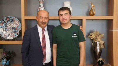 MİLLİ EĞİTİM MÜDÜRÜ BAŞYİĞİT'TEN LGS TÜRKİYE BİRİNCİSİ ENES MALİK ÖNSAY'A