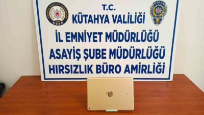 KÜTAHYA’DA 12 YAŞINDAKİ ÇOCUK KÜTÜPHANEDEN ÇALDIĞI TABLET İLE YAKALANDI