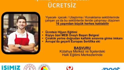 KÜTAHYA’DA “İŞİMİZ TEMİZ” EĞİTİMLERİ BAŞLIYOR