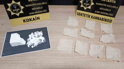 KÜTAHYA’DA ÜZERİNDE UYUŞTURUCU ELE GEÇİRİLEN ŞÜPHELİ GÖZALTINA ALINDI