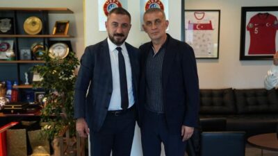 OSMAN ALTINKAYA TFF BAŞKANI HACIOSMANOĞLU'NU ZİYARET ETTİ
