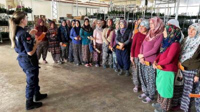 SİMAV’DA 34 SERA ÇALIŞANI KADINA “KADES" TANITILDI