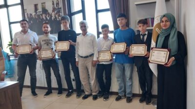 SİMAV’DA 7 ÖĞRENCİYE HAFIZLIK BELGESİ