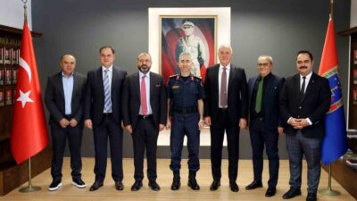 KÜTAHYA OSB YÖNETİMİNDEN EMNİYET MÜDÜRÜ OSMAN ELBİR'E 'HAYIRLI OLSUN' ZİYARETİ