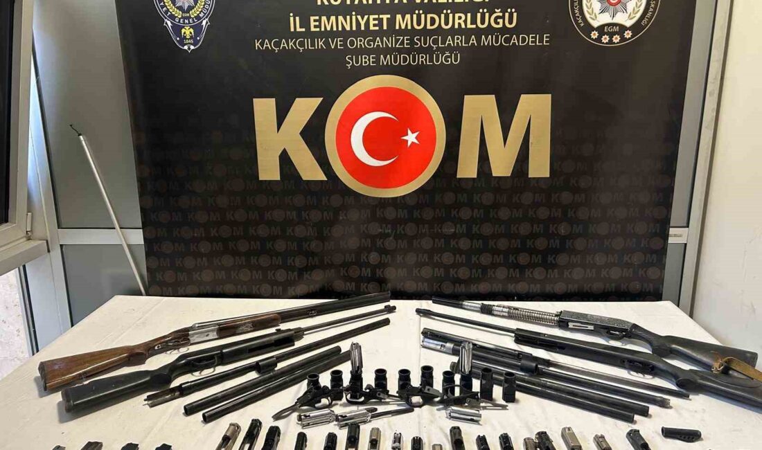 KÜTAHYA’DA KAÇAK SİLAH OPERASYONU: