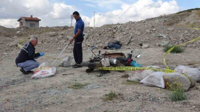 KÜTAHYA'NIN TAVŞANLI İLÇESİNDE YERDE HAREKETSİZ HALDE BULUNAN HURDACININ HAYATINI KAYBETTİĞİ