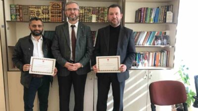 HATİMLE TEHECCÜD NAMAZI KILDIRAN AKADEMİSYENLERE TEŞEKKÜR BELGESİ