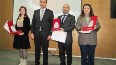 HİSARCIK’TA DERECEYE GİREN ÖĞRETMENLER ÖDÜLLENDİRİLDİ
