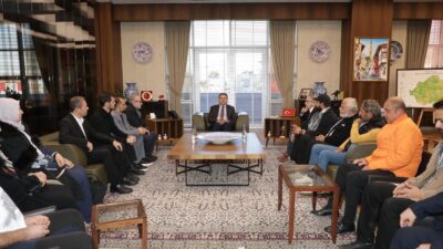 KÜTAHYA’DA “GAZZE’YE DESTEK BULUŞMASI” ÇERÇEVESİNDE VALİ MUSA IŞIN’A ZİYARET