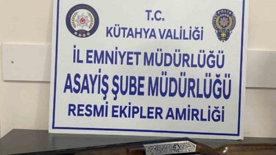 KÜTAHYA'DA RUHSATSIZ AV TÜFEĞİ ELE GEÇİRİLDİ
