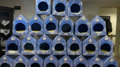 GEDİZ’DE SOKAK HAYVANLARI İÇİN YUVA