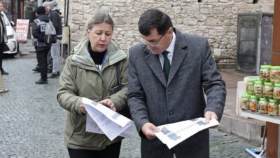 KÜTAHYA BELEDİYE BAŞKANI KAHVECİ’DEN TARİHİ MEKÂNLARDA İNCELEME