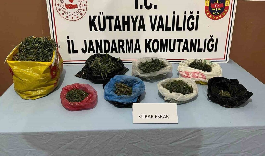 KÜTAHYA'DA JANDARMADAN UYUŞTURUCU OPERASYONU