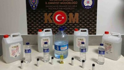KÜTAHYA'DA ETİL ALKOL KAÇAKÇILIĞINA OPERASYON
