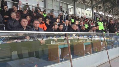 TÜRKİYE FUTBOL FEDERASYONU BAŞKANI İBRAHİM HACIOSMANOĞLU, BELEDİYE KÜTAHYASPOR-BORNOVA 1877 MAÇINI