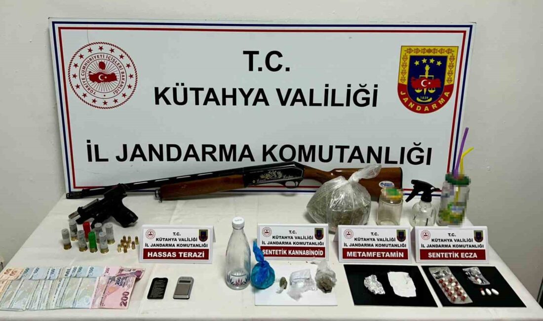 KÜTAHYA'DA GERÇEKLEŞTİRİLEN UYUŞTURUCU OPERASYONUNDA