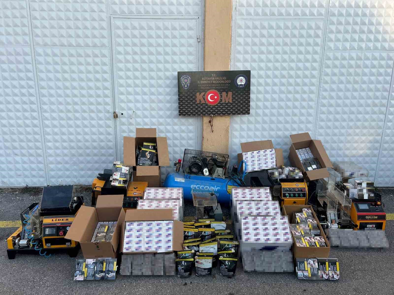 KÜTAHYA’DA KAÇAK TÜTÜN OPERASYONU: 2 GÖZALTI