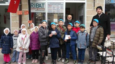 KÜTAHYA'DA KUR’AN KURSU ÖĞRENCİLERİNDEN GAZZE’YE DESTEK