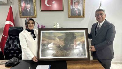 REKTÖR KIZILTOPRAK'TAN BAŞKAN CEYDA ÇETİN ERENLER'E TEBRİK ZİYARETİ