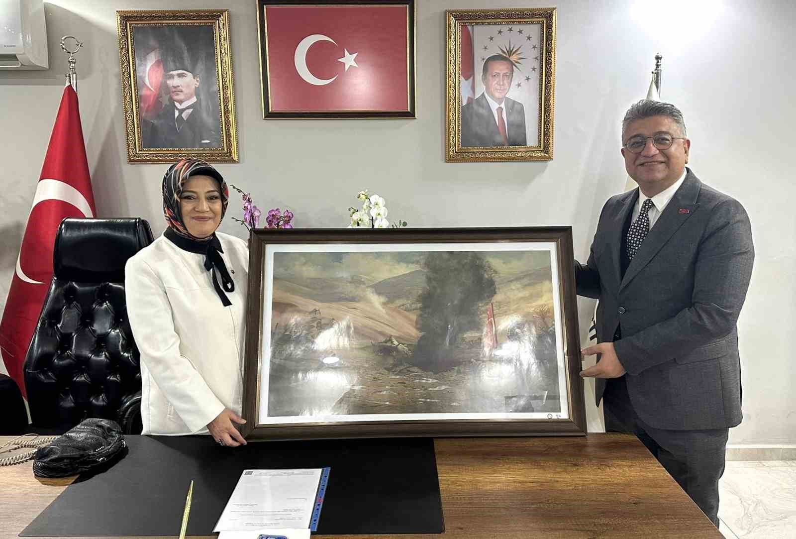 REKTÖR KIZILTOPRAK'TAN BAŞKAN CEYDA ÇETİN ERENLER'E TEBRİK ZİYARETİ