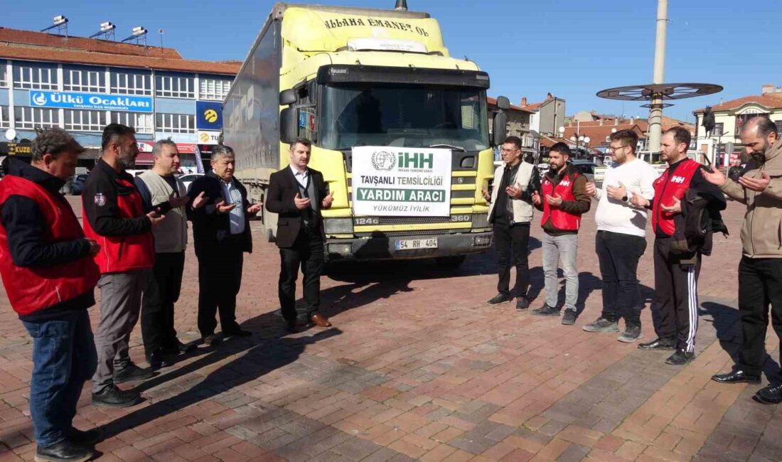 KÜTAHYA'NIN TAVŞANLI İLÇESİNDE, İNSANİ YARDIM DERNEĞİ TAVŞANLI TEMSİLCİLİĞİ TARAFINDAN SURİYE'YE