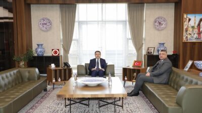 VALİ MUSA IŞIN, REKTÖR SÜLEYMAN KIZILTOPRAK’I AĞIRLADI