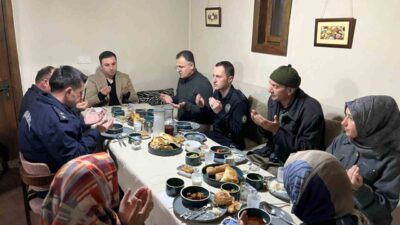 Kütahya’nın Çavdarhisar ilçesinde şehit yakınları ve gazi aileleri onuruna iftar