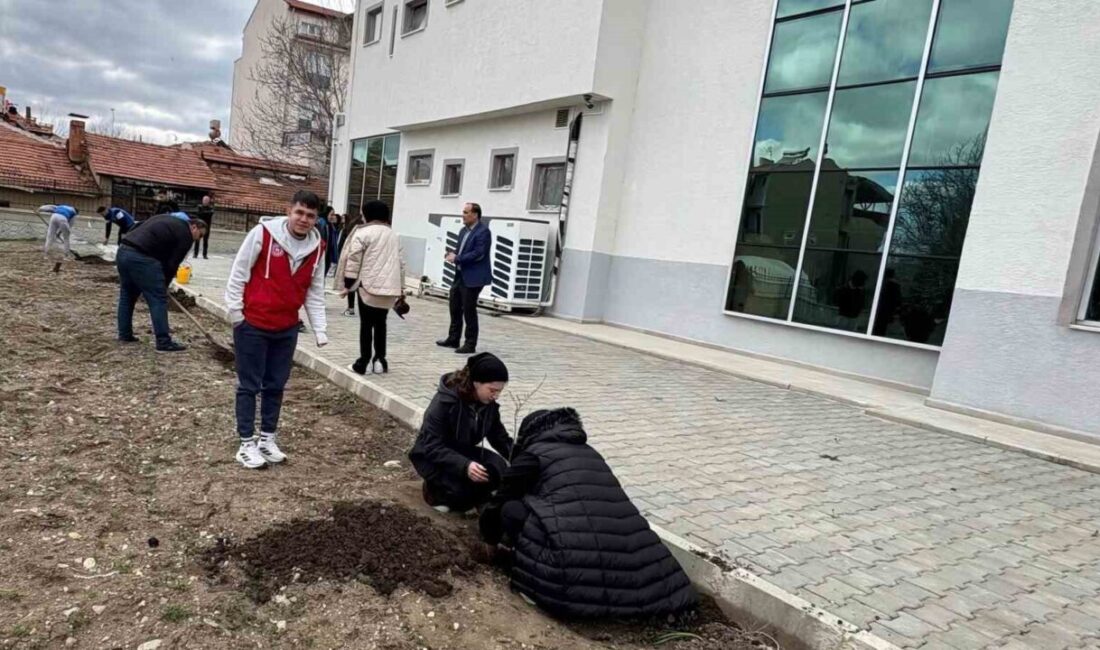 Hisarcık Meslek Yüksekokulu ve Şehitler Ortaokulu öğrencileri fidan dikimi gerçekleştirdi.
