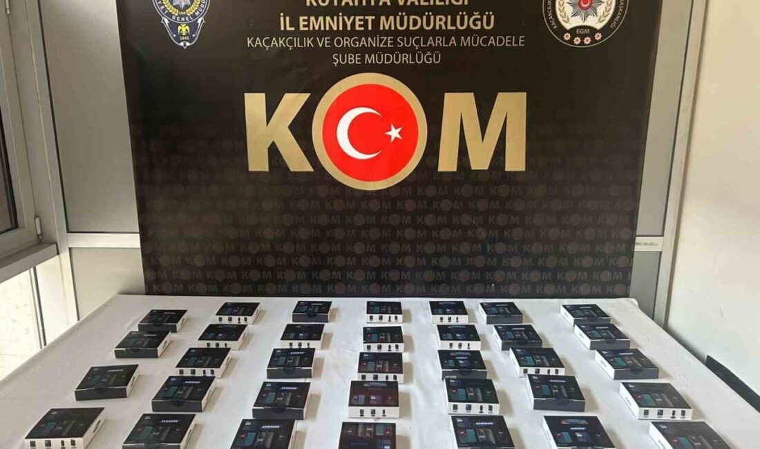 Kütahya’da bir şahsın adına gelen kargoda yapılan aramada 34 adet