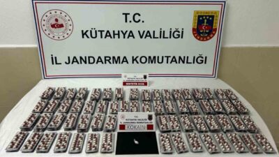 Kütahya İl Jandarma Komutanlığı ekipleri tarafından yapılan uyuşturucu operasyonunda 2