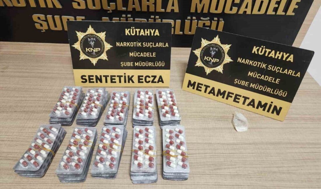 Kütahya’ya uyuşturucu getireceğinden şüphelenilen ve yapılan kontrollerde uyuşturucuyla yakalanan şahıs