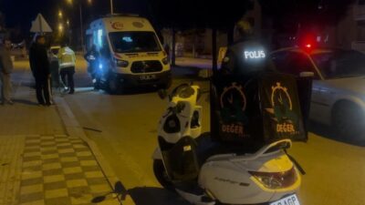 Kütahya’nın Tavşanlı ilçesinde meydana gelen motosiklet kazasında 21 yaşındaki motokurye