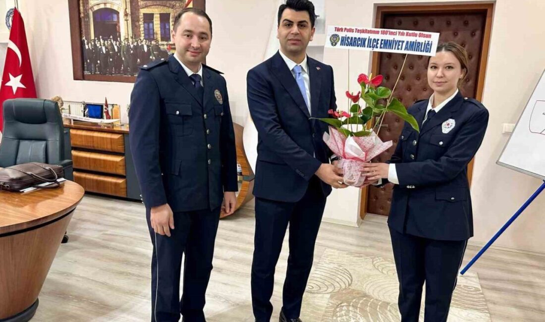Kütahya’nın Hisarcık ilçesinde Türk Polis Teşkilatının 180. kuruluş yıl dönümü