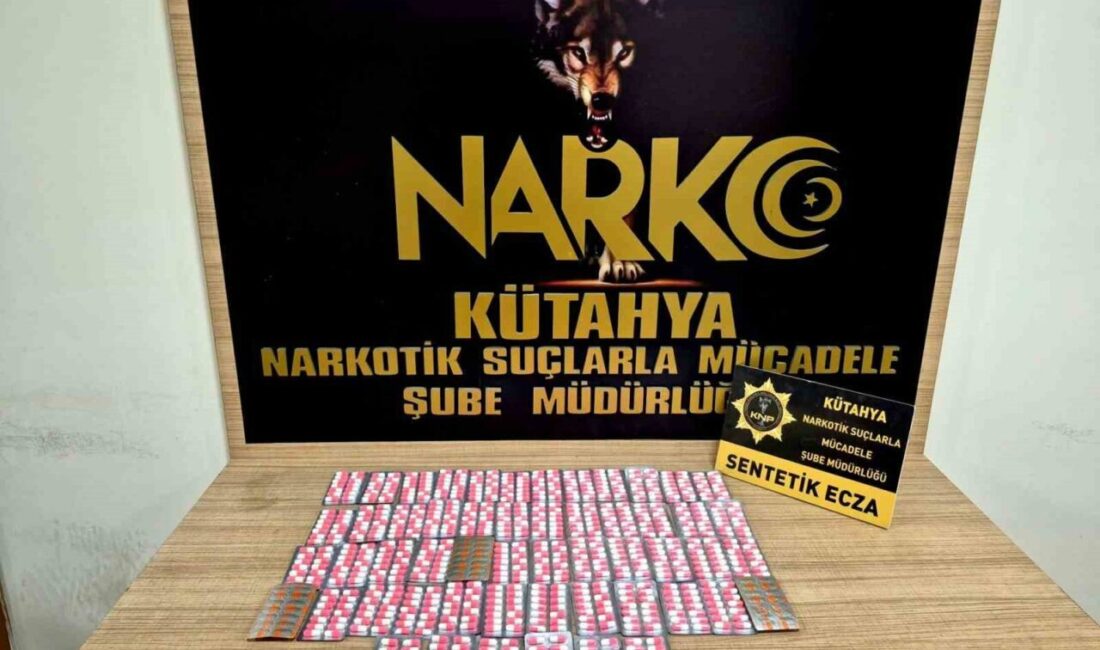 Kütahya’da 750 adet uyuşturucu hap ile yakalanan şahıs çıkarıldığı mahkemece