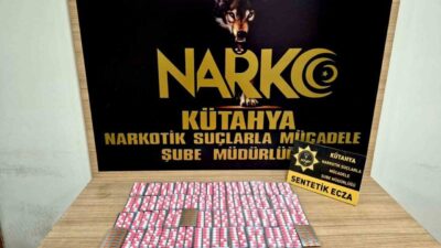 Kütahya’da 750 adet uyuşturucu hap ile yakalanan şahıs çıkarıldığı mahkemece