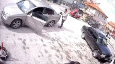 Kütahya’nın Maltepe Mahallesi Avganoğlu Sokak’ta meydana gelen ilginç kazada, el