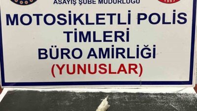 Kütahya’da Yunus Timlerince bir şahsın yapılan üst aramasında uyuşturucu madde