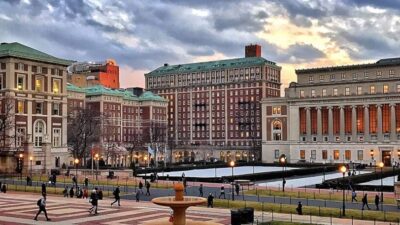 ABD, – ABD’deki Columbia Üniversitesi’nde Filistin’e destek eylemi düzenleyen protestocular,