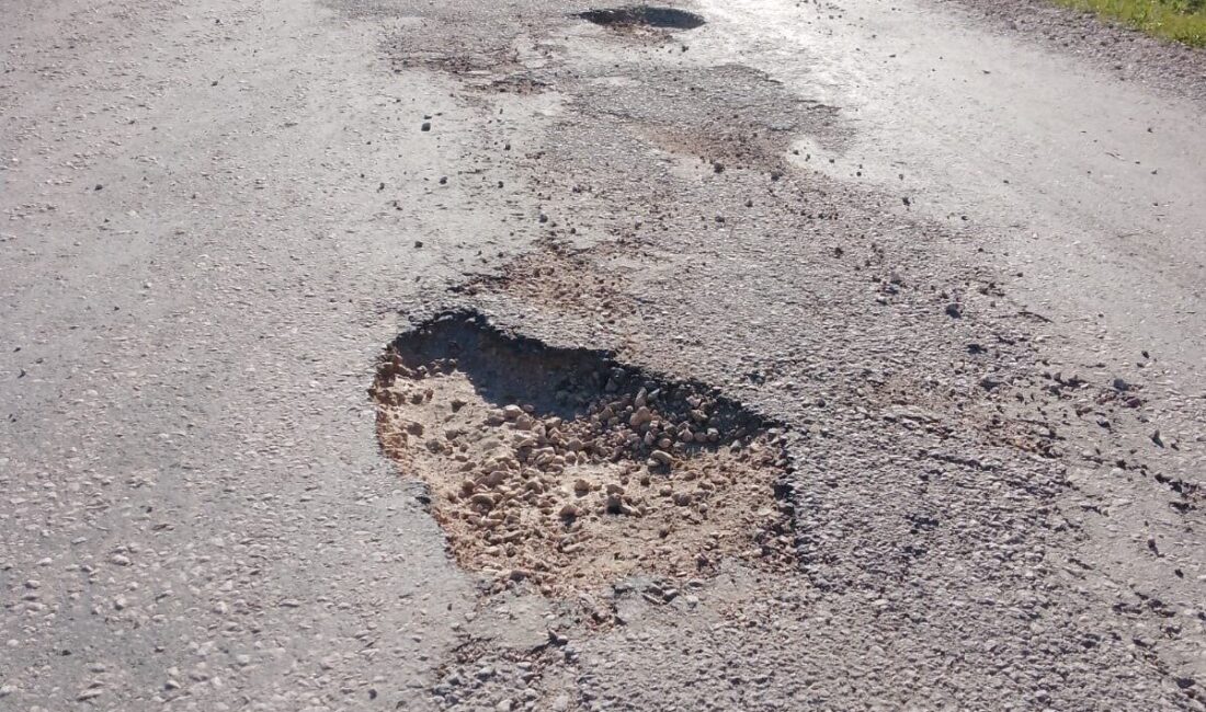 Kütahya’nın Gediz ilçesine bağlı Dereköy (Hacıaliler) yolu, üzerindeki çok sayıda
