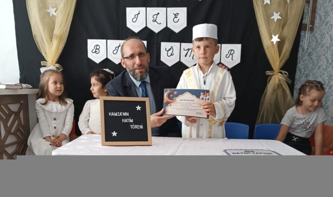 Kütahya’nın Hisarcık ilçesinde 4-6 yaş Kur’an kursunda eğitim gören 5