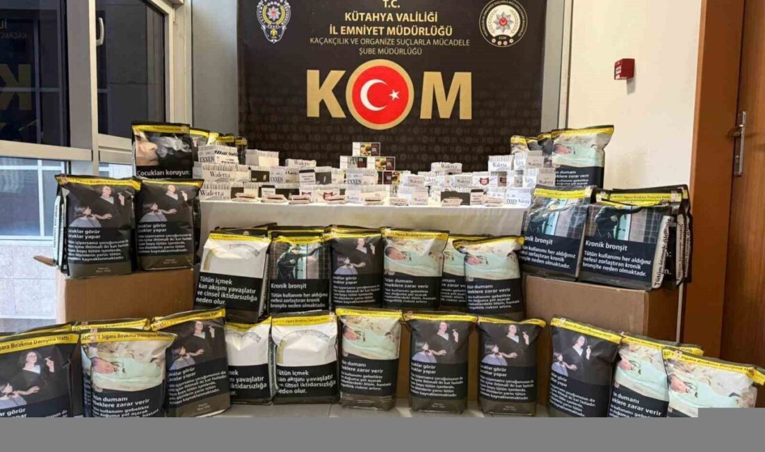 Kütahya’da polis ekipleri tarafından 3 ev ile 2 işyerinde yapılan