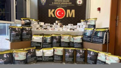 Kütahya’da polis ekipleri tarafından 3 ev ile 2 işyerinde yapılan