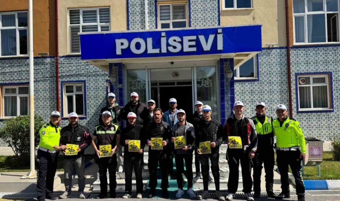 Kütahya’da Trafik Haftası ve motosiklet kullanıcılarına yönelik eylem planı nedeniyle