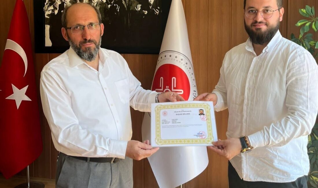 Hisarcık Kaymakamı Muhammed Samet Bahar, İlçe Müftüsü Sebahattin Akyol ve